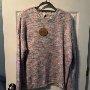 NWT cotton candy colored sweater